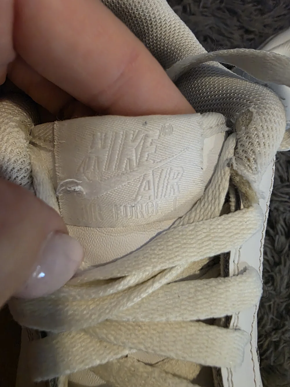 Kids White Nike Air Force 1  Sneakers - Classic Low-Top